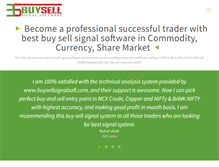 Tablet Screenshot of buysellsignalsoft.com